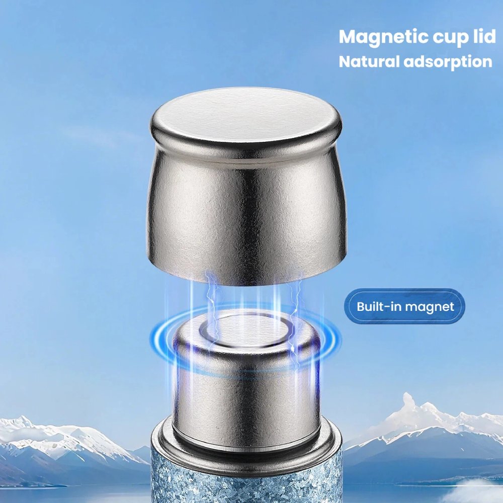 Pure Titanium 14oz Tea Tumbler – Leakproof Magnetic Lid, Multi-Layer Insulation & Built-in Tea Filter - Image 3