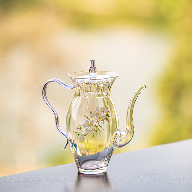 Elegant Glass Tea Set for One – 260ml Teapot with Cup & Tray | Modern Minimal Tea Set - Image 8