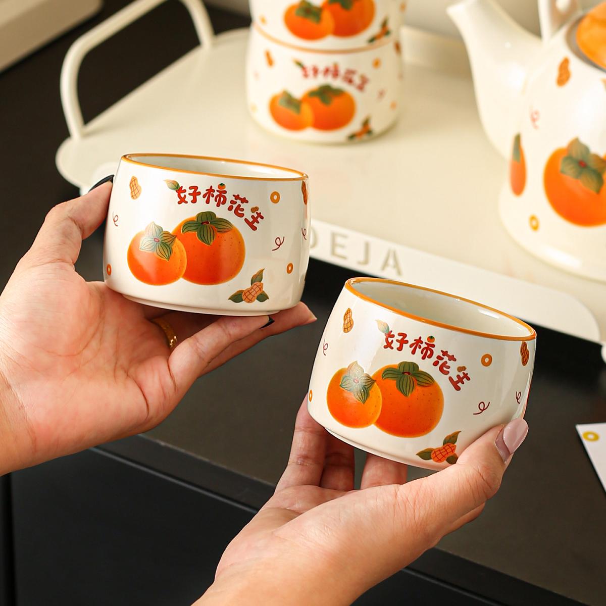 Good Fortune Ceramic Tea Set – 1150ml Teapot with 4 Cups, Tray & Gift Box - Image 11