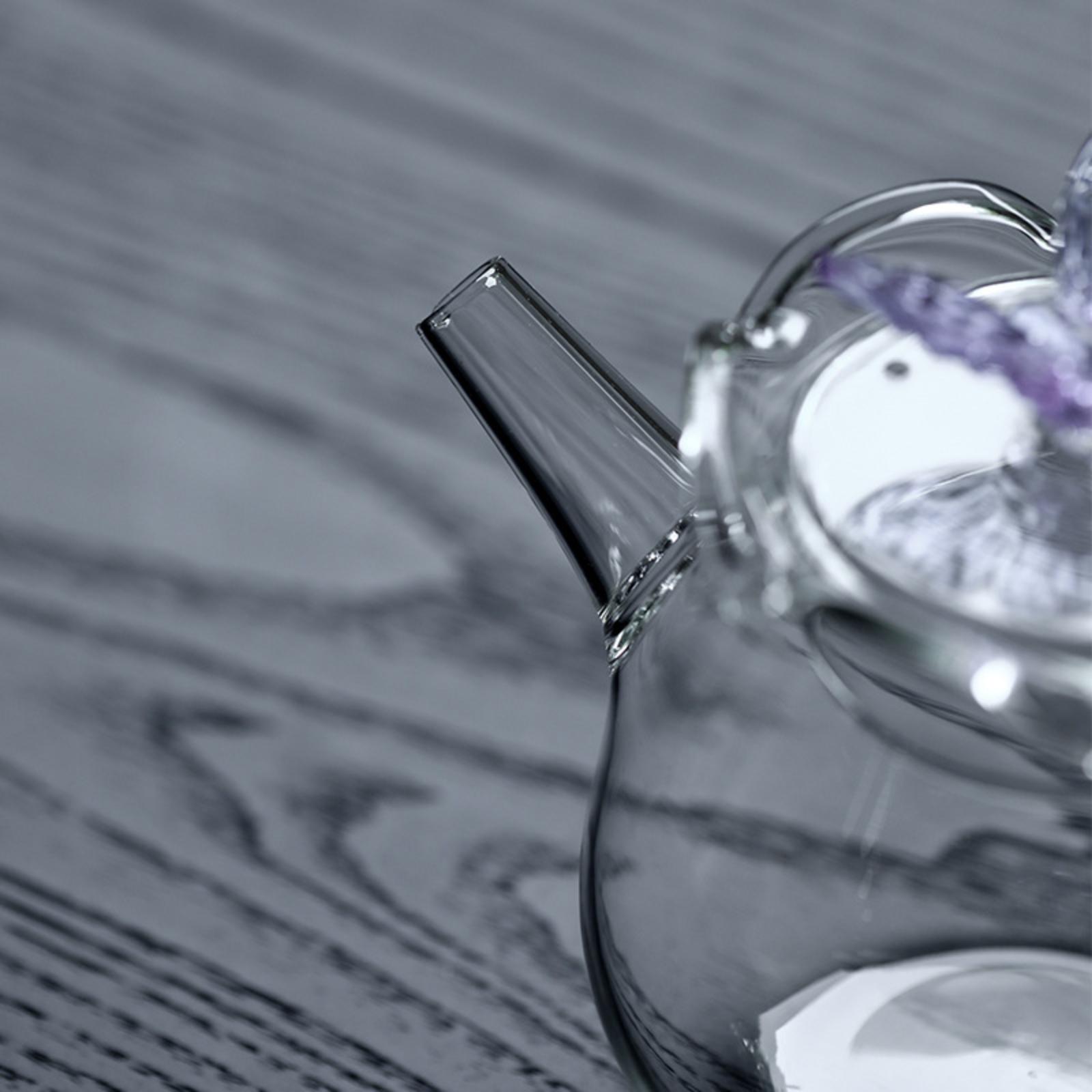 High-Temperature Heat-Resistant Butterfly Glass Kettle with Infuser – 450ml - Image 9