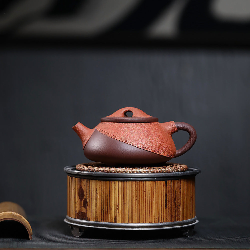 Handcrafted Yixing Zisha Leather Stone Ladle Teapot 280ml | Handmade Chinese Clay Teapot - Image 2