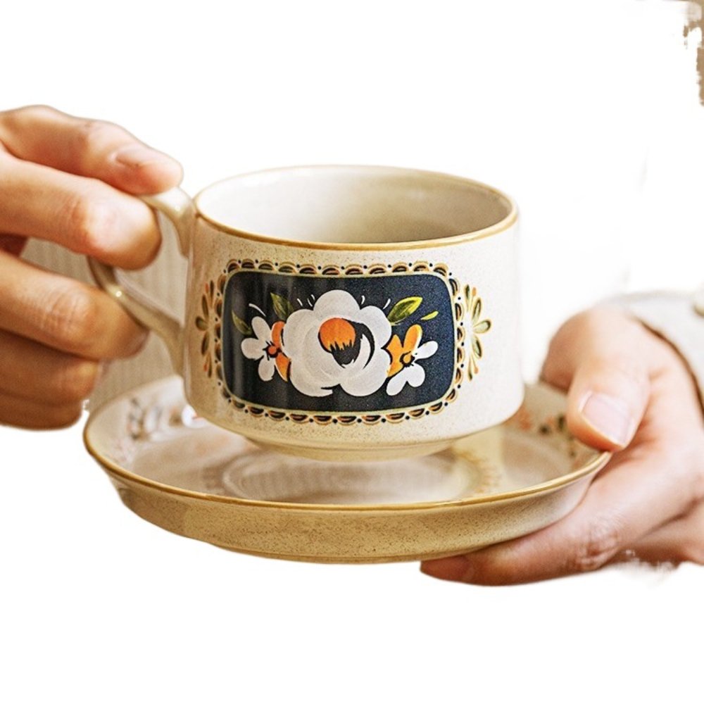 French Vintage Camellia Tea Set Gift Box – Porcelain Teapot & Cups for Two, Elegant Afternoon Tea - Image 7