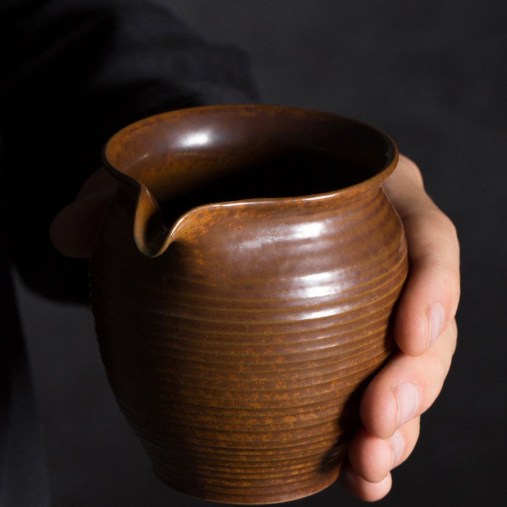 Longquan Celadon Gongdao Tea Pitcher – Handmade 200ML Ceramic Fair Cup - Image 3