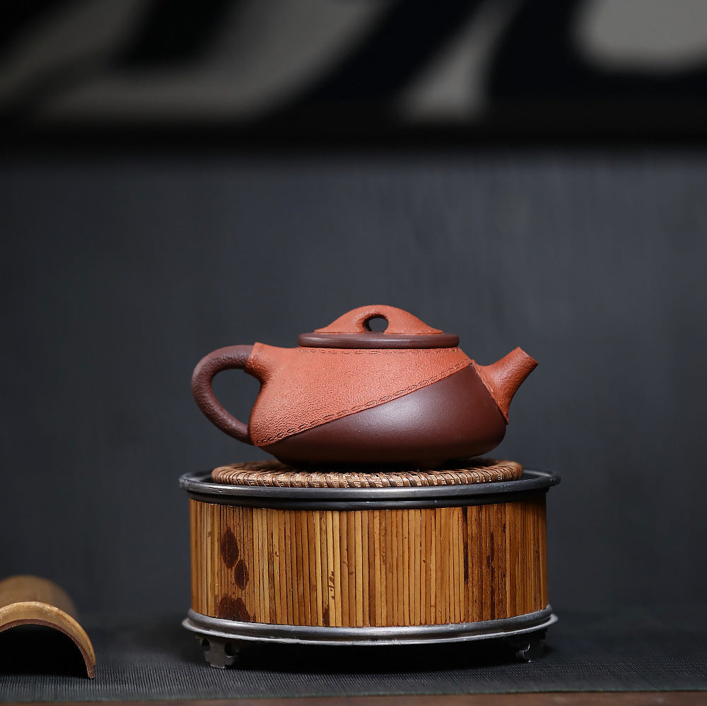 Handcrafted Yixing Zisha Leather Stone Ladle Teapot 280ml | Handmade Chinese Clay Teapot - Image 3