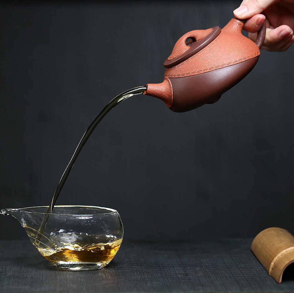 Handcrafted Yixing Zisha Leather Stone Ladle Teapot 280ml | Handmade Chinese Clay Teapot - Image 5