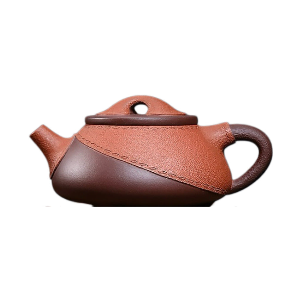 Handcrafted Yixing Zisha Leather Stone Ladle Teapot 280ml | Handmade Chinese Clay Teapot