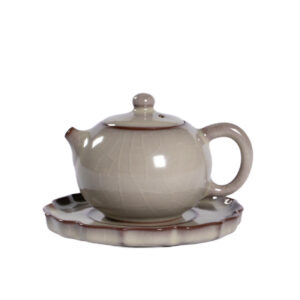 Handmade Longquan Celadon Gongfu Teapot with Stand 250ml