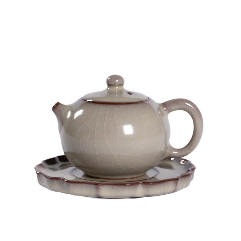 Handmade Longquan Celadon Gongfu Teapot with Stand 250ml